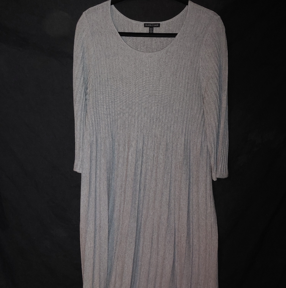100% wool midi dress